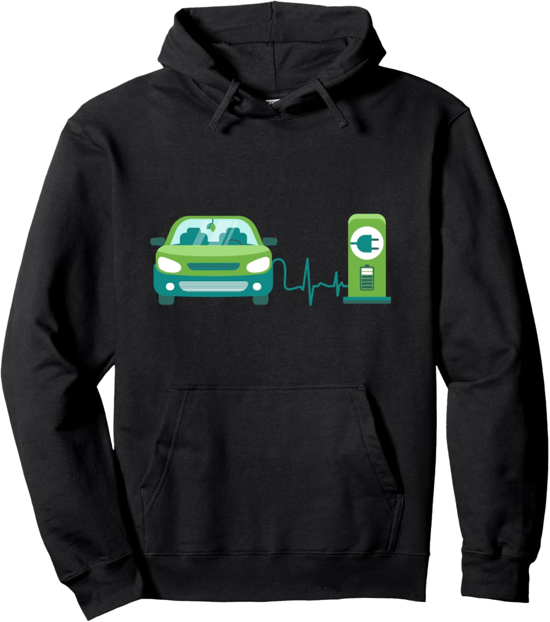 Elektroauto Elektrisches Auto Rennwagen Sportauto Geschenk Pullover Hoodie