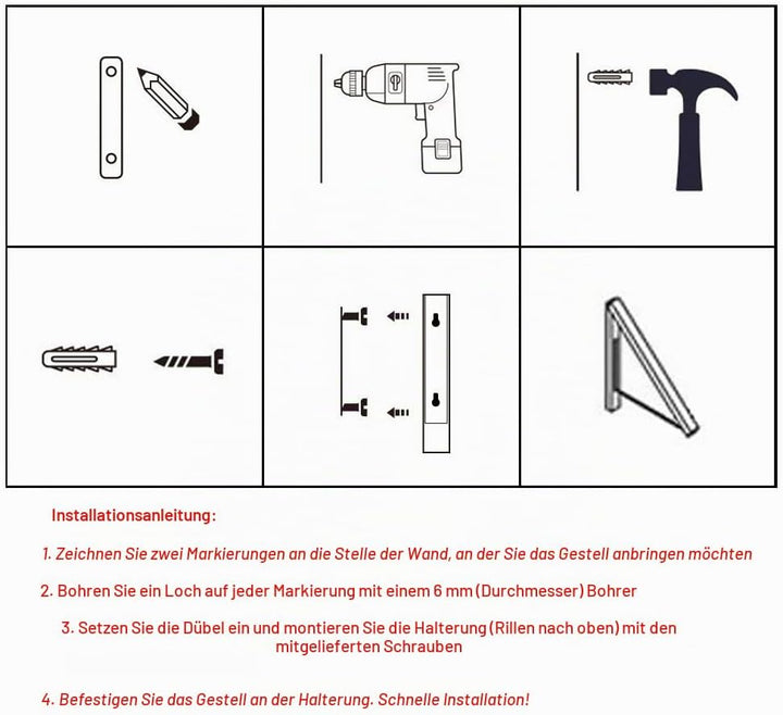 Kleiderbügel, faltbar, Wandhalterung, Aluminium, Aufbewahrung zu Hause, platzsparend, 2 Packungen 2