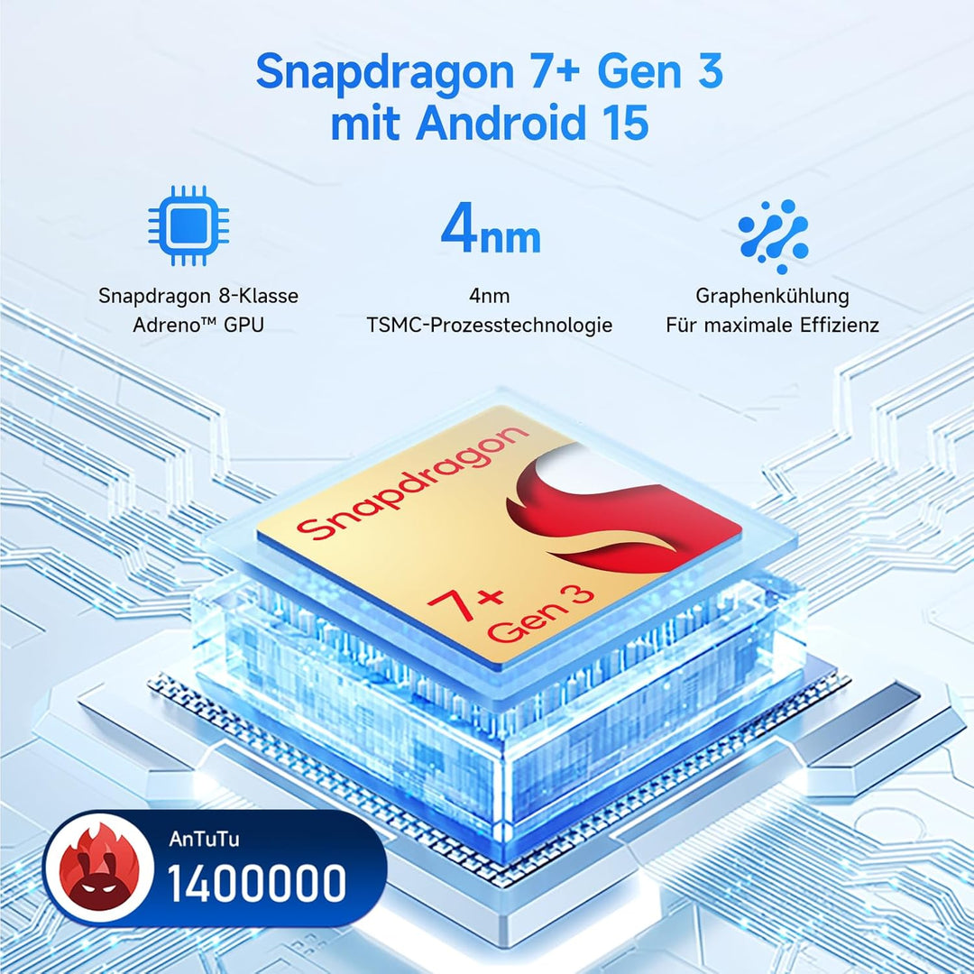 ALLDOCUBE Ultra Pad 13 Zoll AI-Tablet Android 15, 2880x1840 Display mit 144Hz, Snapdragon 7+ Gen3 Ga