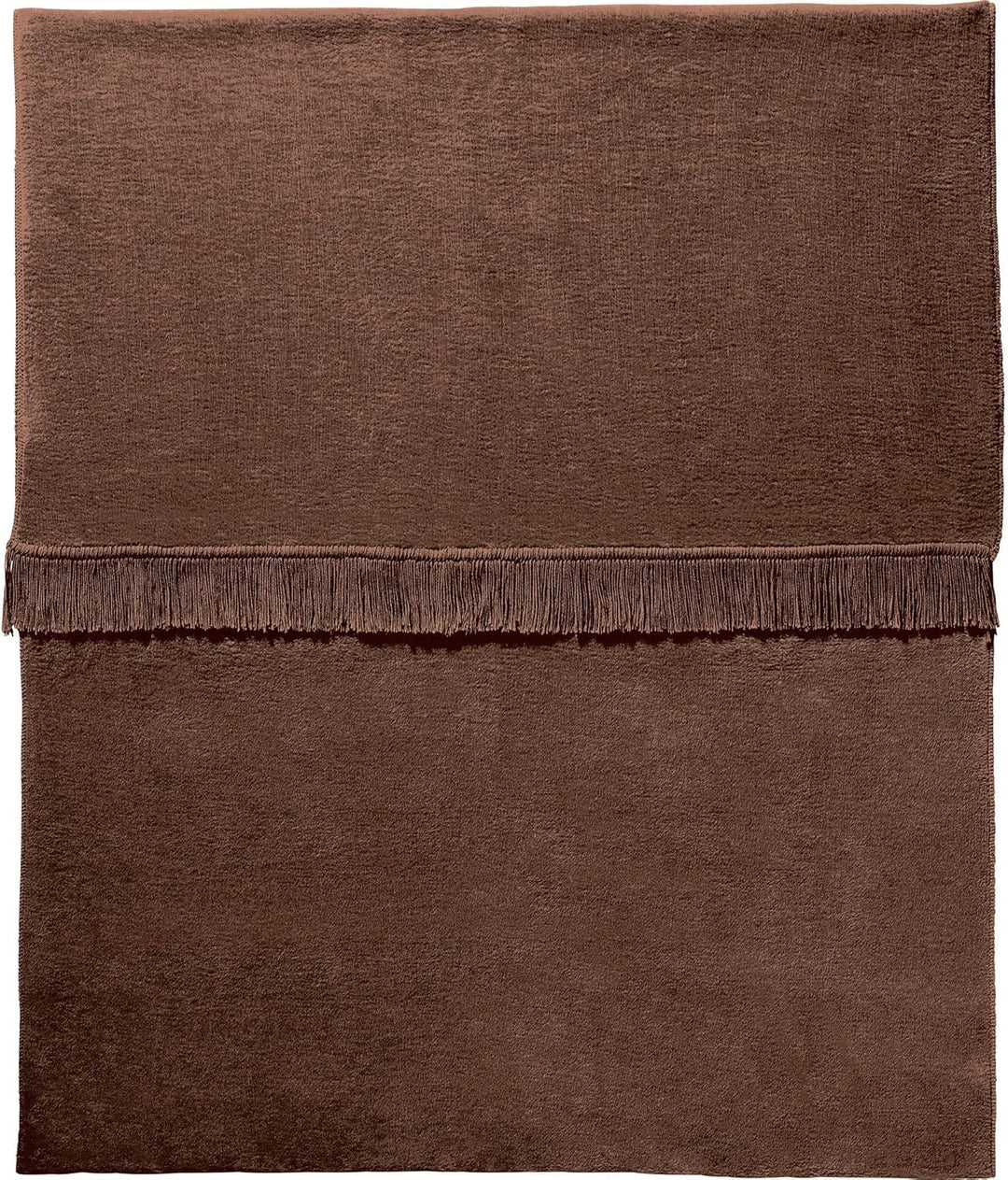 Erwin Müller Sofaüberwurf, Sofaläufer, Sesselschoner Schoko Grösse 50x200 cm - anschmiegsam, tempera