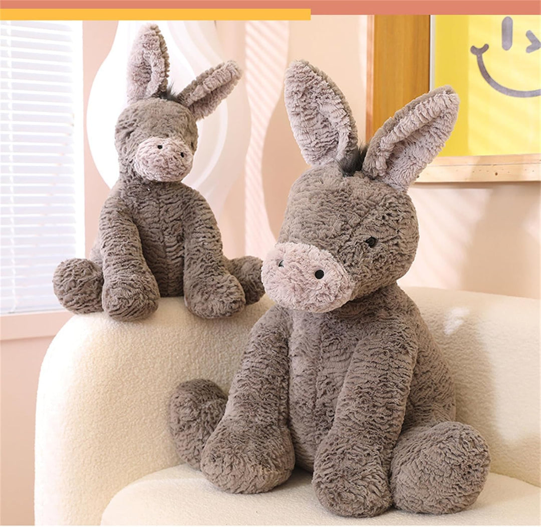 Kuscheltier Esel, Süsse Esel Stofftier für Kinder, Jungen &amp; Mädchen, Weich Esel Plüschtier zum Kusch