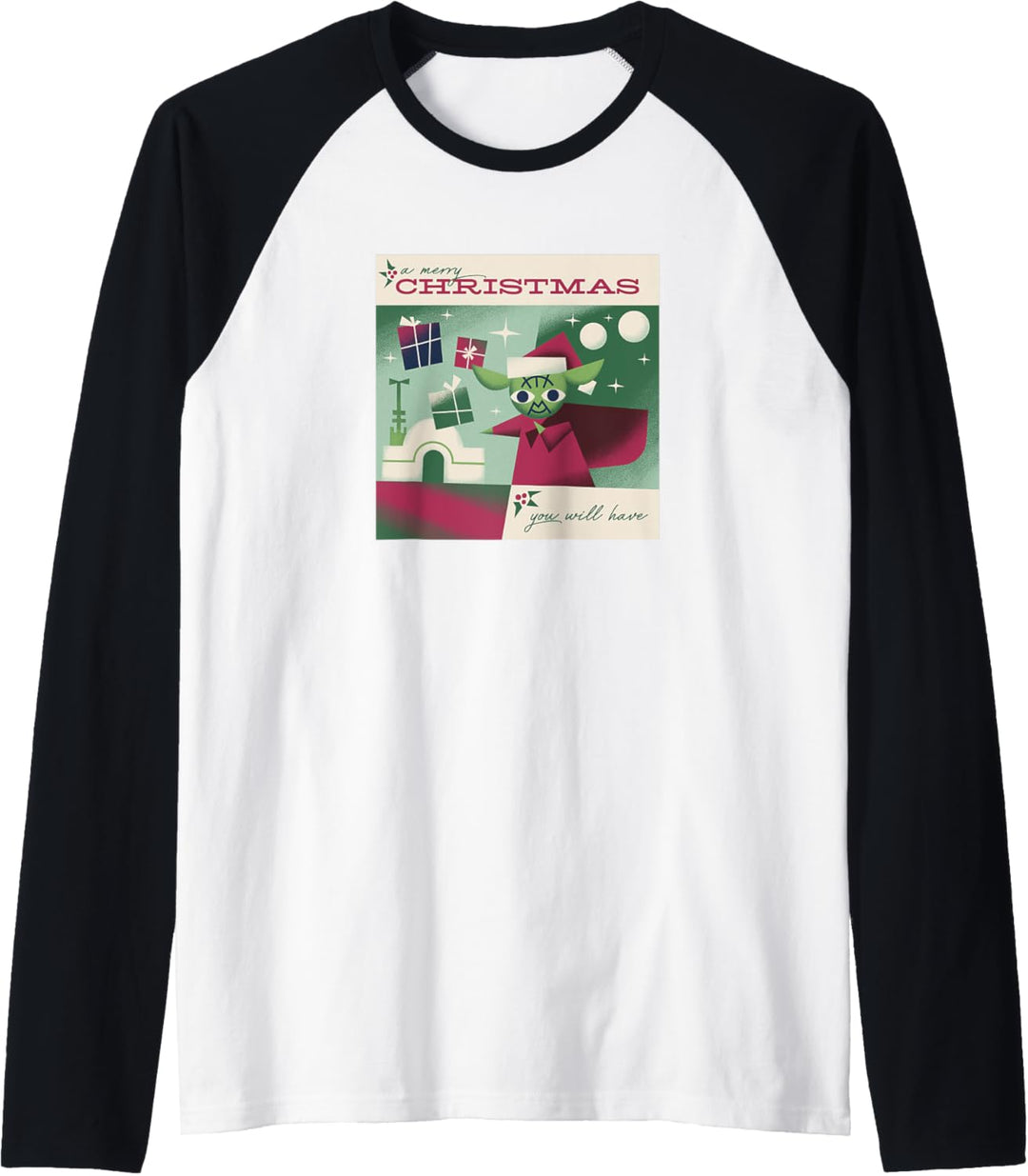Star Wars Yoda A Merry Christmas You Will Have Raglan