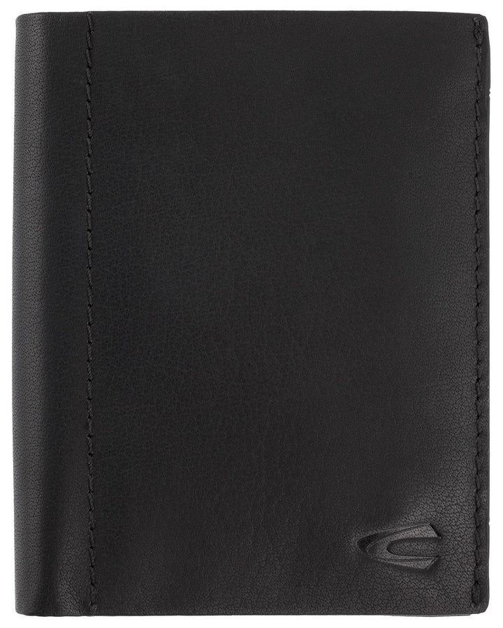 camel active bags Niagara Herren Geldbörse RFID Hochformat Leder Mittelgross Schwarz 10 x 2 x 12,5 S