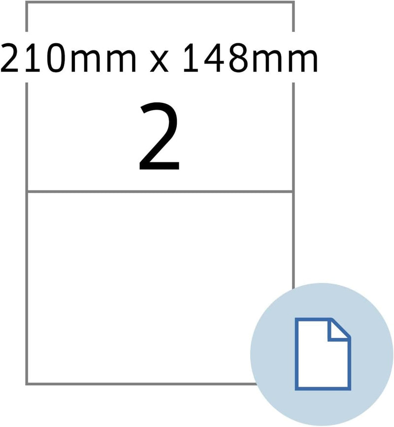 Herma 58102 Folien-Etiketten DATAPRINT, 210 x 148,5 mm, weiss