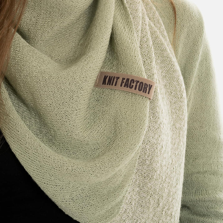 KNIT FACTORY - Ella Dreieckstuch - Dreieckstuch Damen - Fein Gestrickter Damen Schal - Halstücher fü