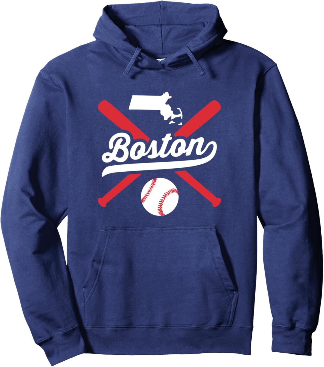 Boston Baseball Jahrgang Massachusetts State Pride Love City Pullover Hoodie