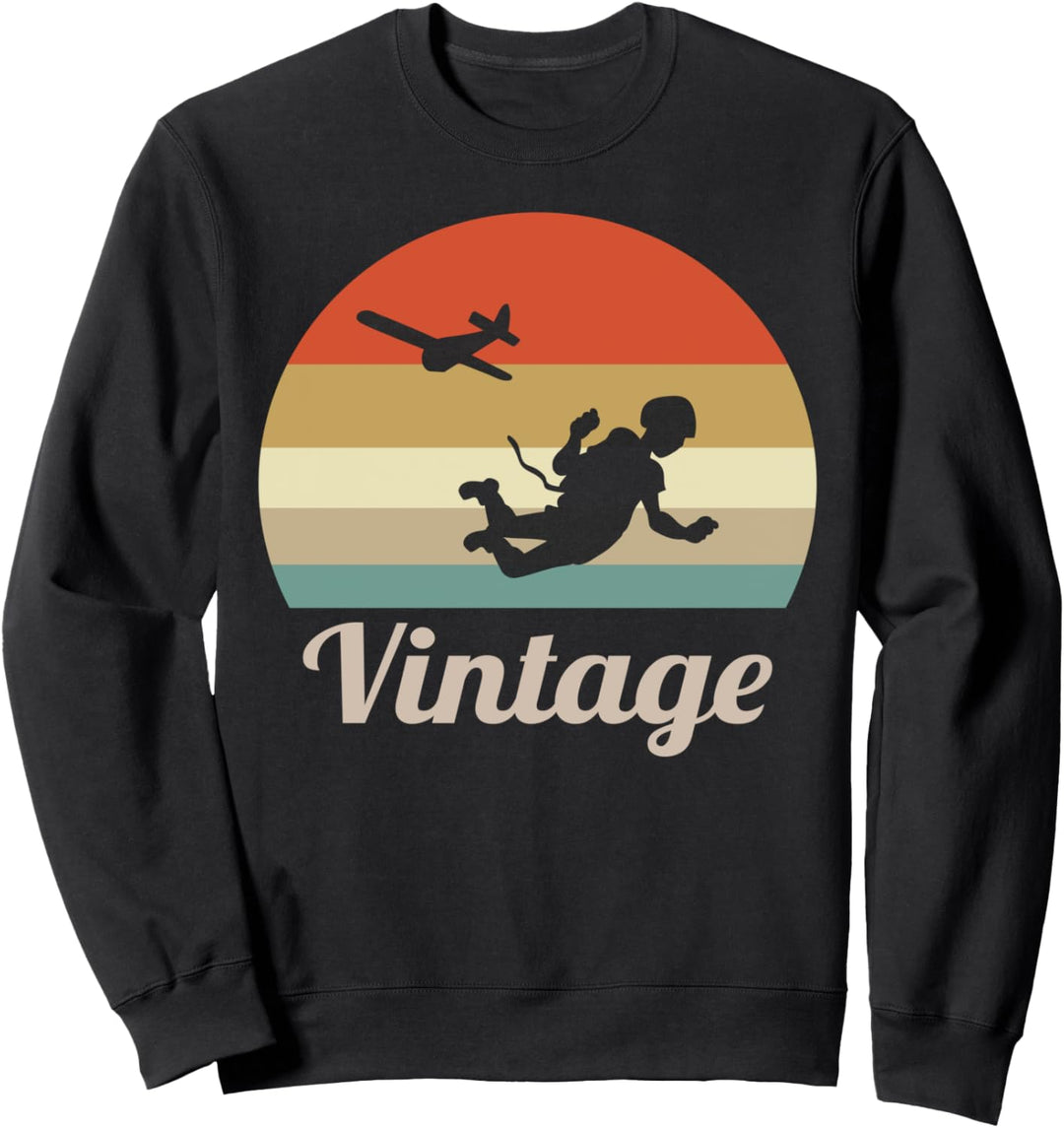 Fallschirmspringer Fallschirmspringen Sport Vintage Retro Sweatshirt