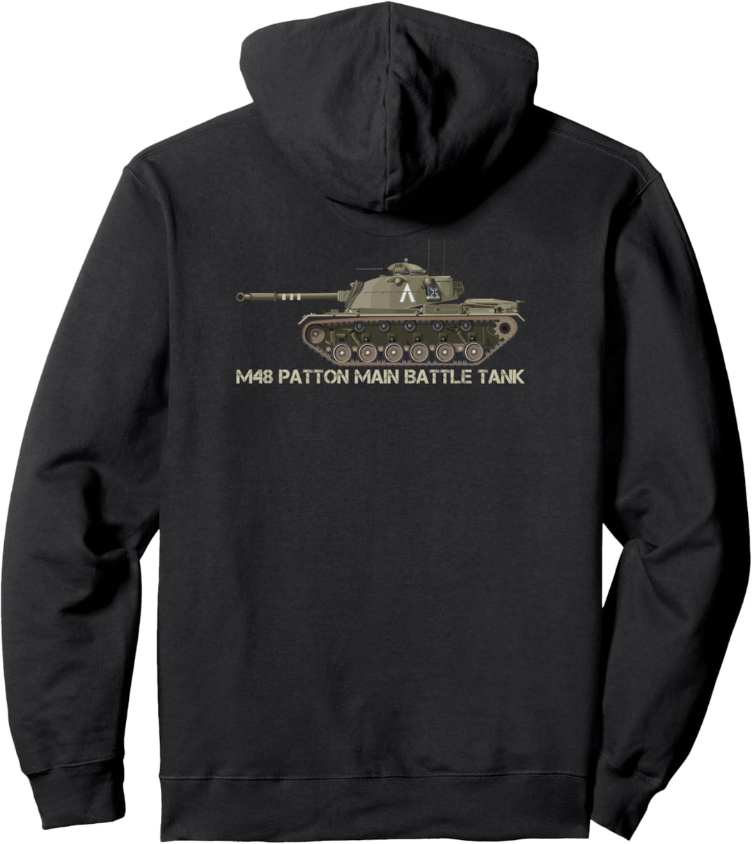 M48 Patton Hauptpanzer American Tanks Pullover Hoodie