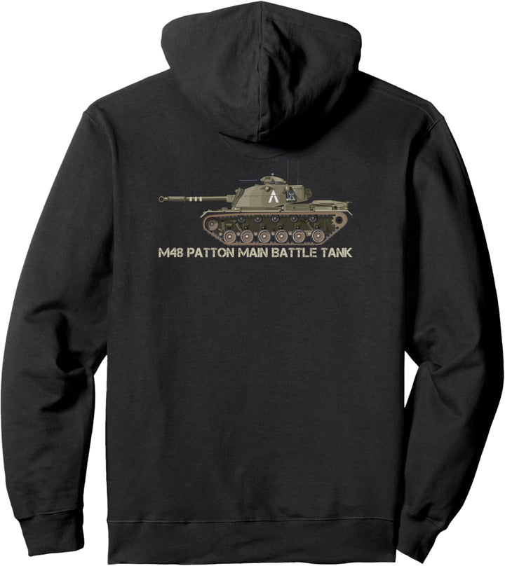 M48 Patton Hauptpanzer American Tanks Pullover Hoodie
