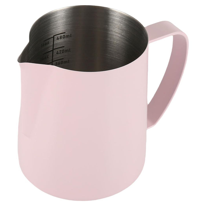 Milchaufschäumkrug, 600 ml, Edelstahl, Espresso-Dampfkrug, Milchaufschäumer für Kaffee, Cappuccino,