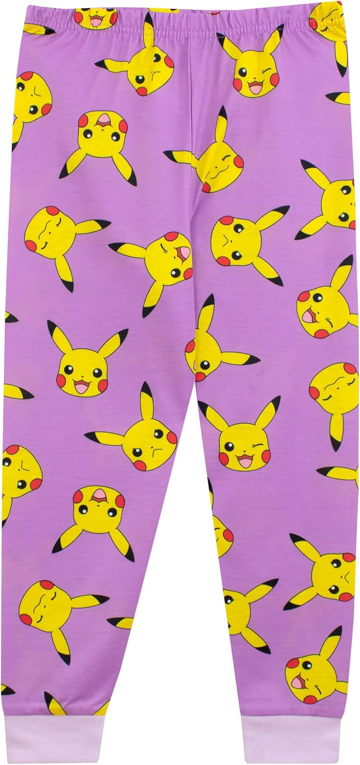 Pokémon Schlafanzug | Pikachu Pyjama Mädchen | Schlafanzüge Für Mädchen Pikachu 116 Rosa, 116 Rosa