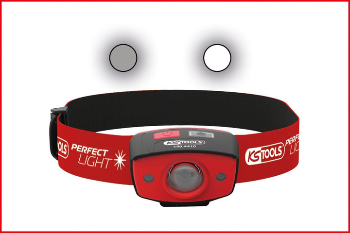KS Tools 150.4410 perfectLight Kopflampe mit Bewegungssensor | 120 Lumen