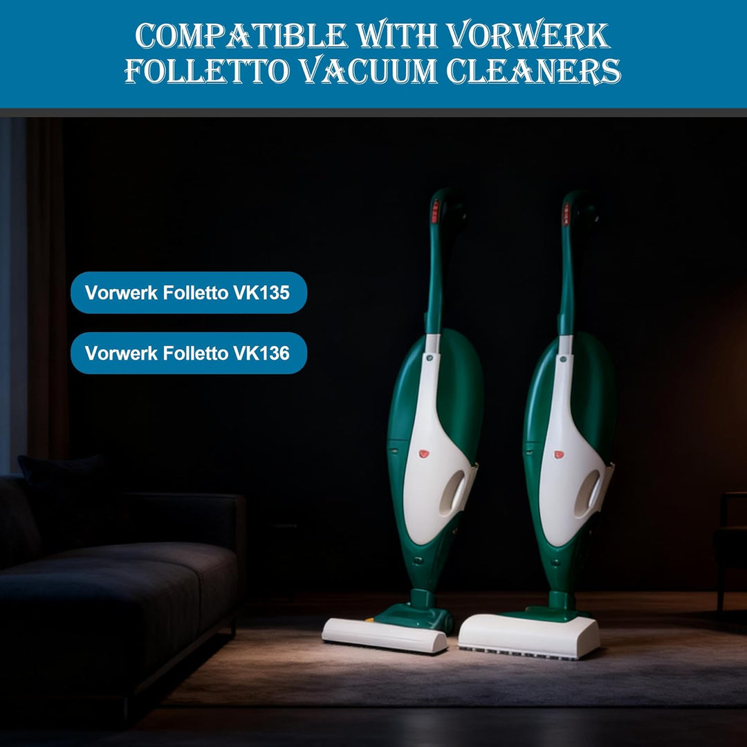 10 Staubsaugerbeutel für VK 135 VK136,FP136,VK369,Mit 1 Motorschutzfilter +1 Hygienefilter für VK 13