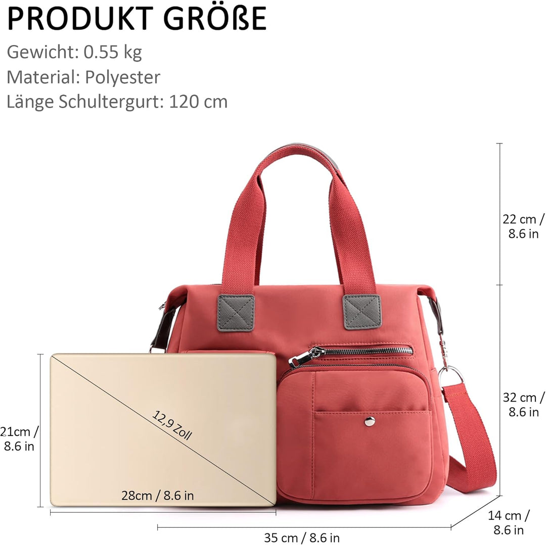 DORRISO Damen Handtasche Umhängetasche Schultertasche Casual Umhängetaschen Gross Kapazität Schulter