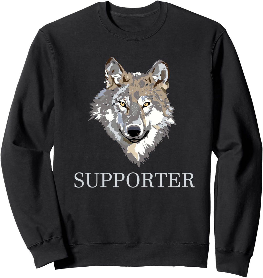 Wolf Supporter Tierschutz Liebe Sweatshirt