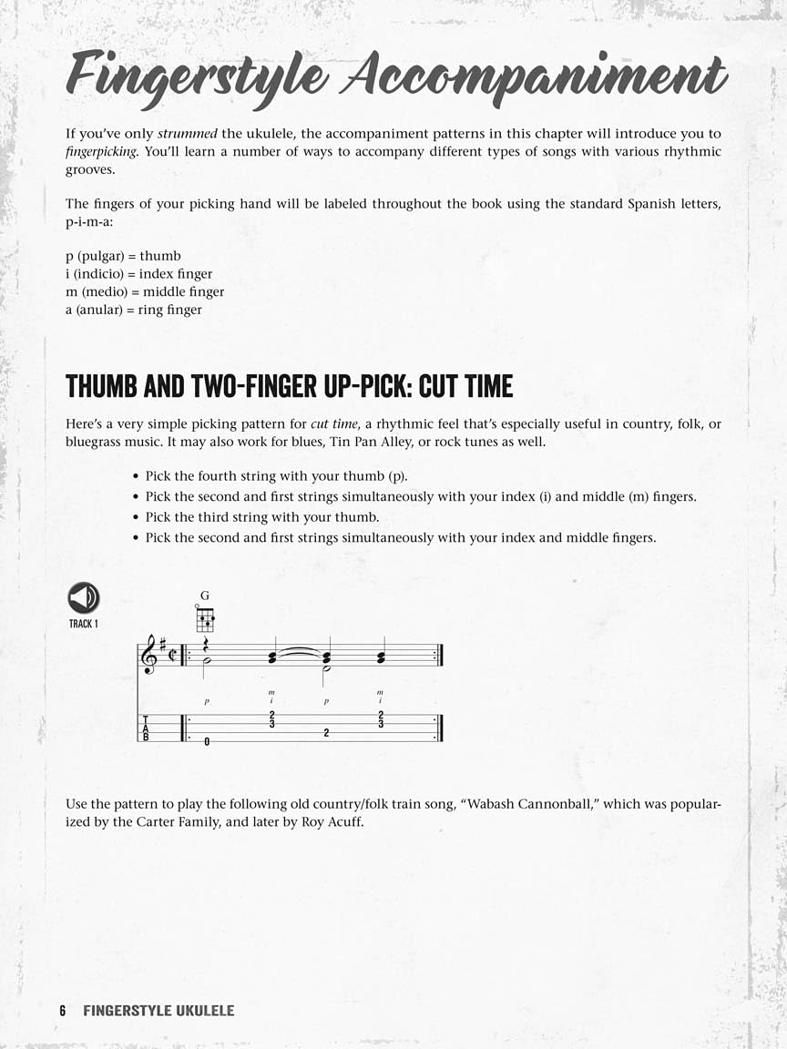 Fingerstyle Ukulele: A Method & Songbook for Fingerpicking Backup & Solos, Taschenbuch