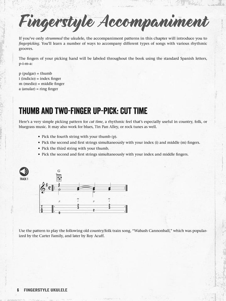 Fingerstyle Ukulele: A Method & Songbook for Fingerpicking Backup & Solos, Taschenbuch
