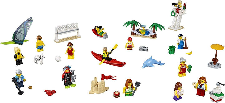 LEGO City 60153 - "Stadtbewohner – EIN Tag am Strand Konstruktionsspiel, bunt
