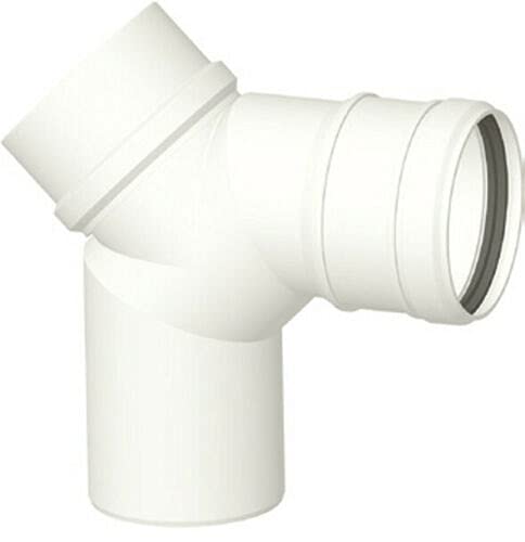 Universal Abgassystem Kunststoff (PP) DN 80 starr Bogen mit Revision 90° Kunststoff (PP) Bogen mit R