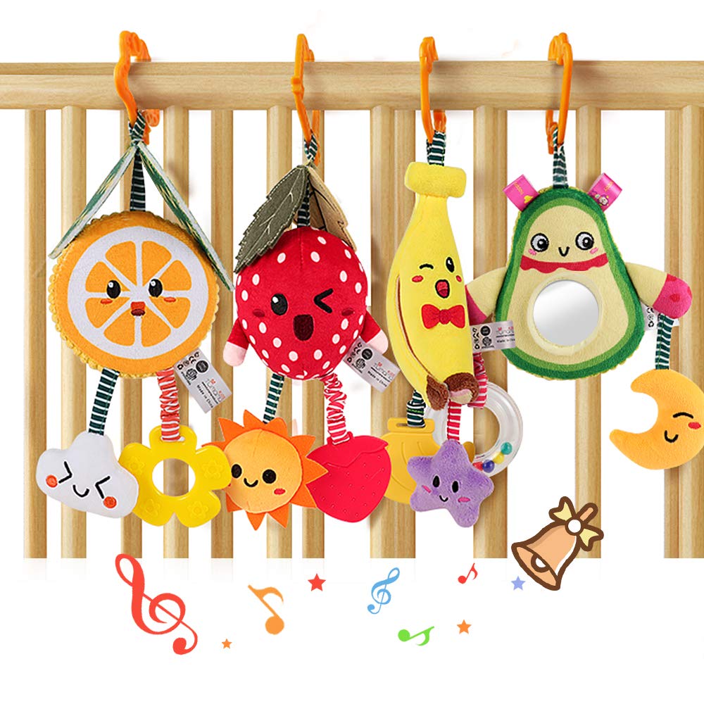 TUMAMA Babyspielzeug 6 Monate Soft Rassel Kinderbett Kinderwagen Kinderwagen Spielzeug für Neugebore