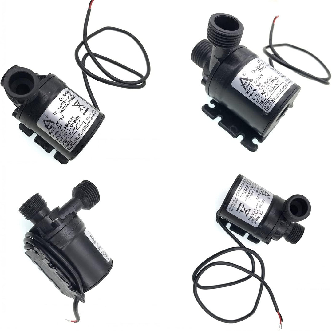 JZK DC 12V Bürstenlose Tauchwasserpumpe 800L / H 5M Micro Small Wasserpumpe für Teich/Brunnen/Pool/A
