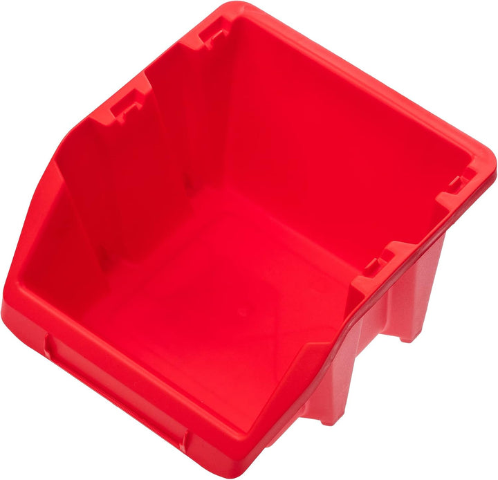 KADAX Werkstatt-Stapelkiste, kleine Sortierbox aus PP Kunststoff, Sichtlagerbox in verschiedenen Grö