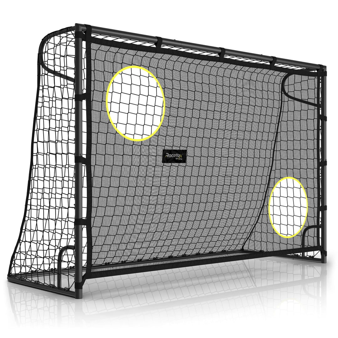 Fussballtore für Garten Kinder [MIT TORWAND] – Robustes Fussballtor Kinder und Erwachsene mit Stahlr
