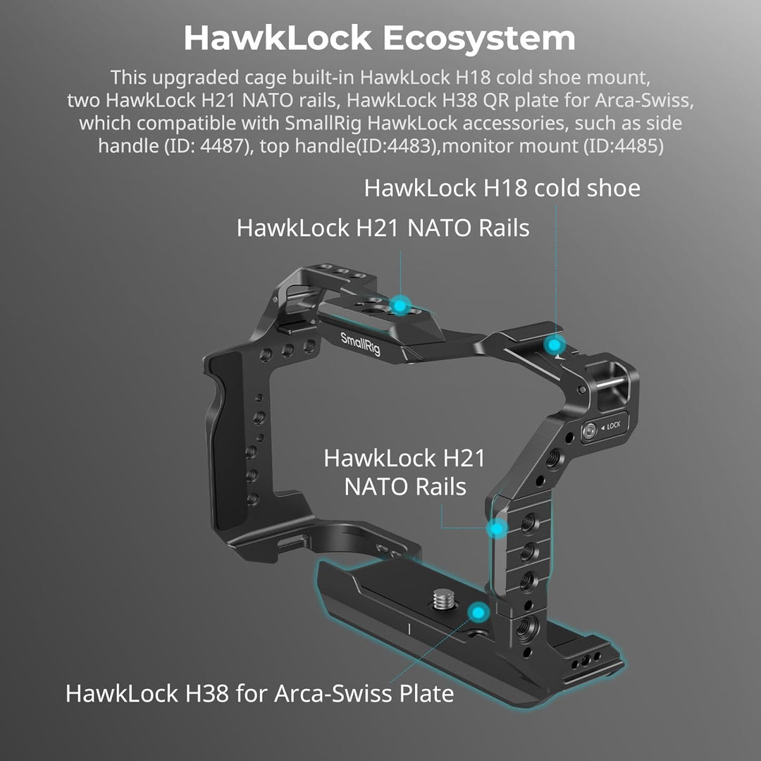 SMALLRIG R6 Mark II Kamerakäfig für Canon, Formschlüssiges Videokamera-Rig für Canon R6 Mark II, Ein
