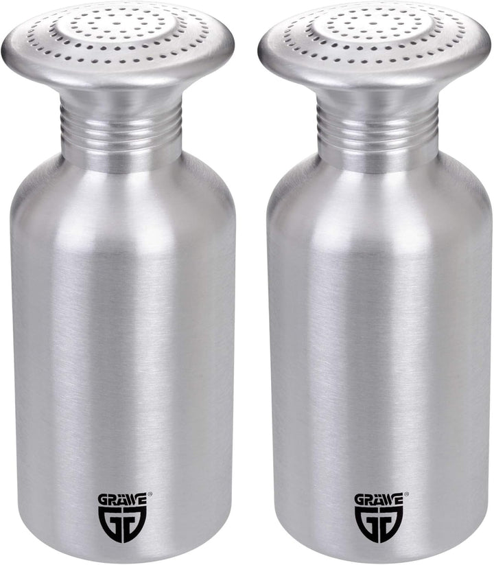 GRÄWE 4er Set Pommesstreuer aus Aluminium, Salzstreuer, Gewürzstreuer kein 4 Streuer, kein 4 Streuer