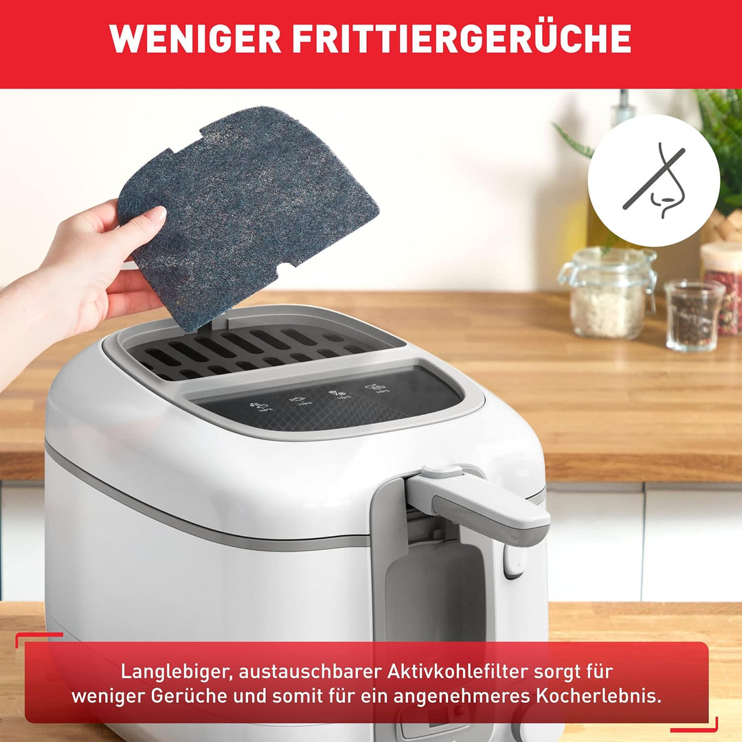 Tefal FR3141 Super Uno Fritteuse | Thermogehäuse | bis zu 1,2 kg Fassungsvermögen | digitaler Timer