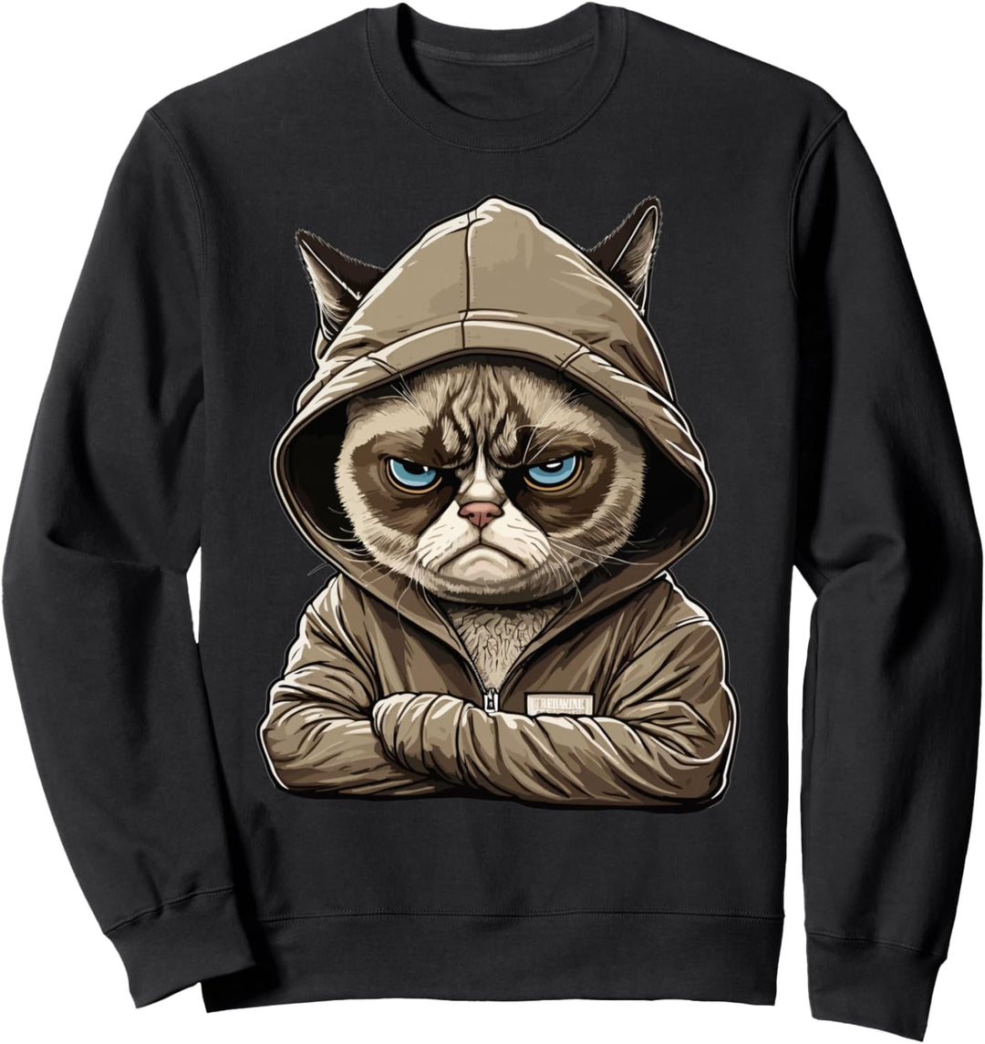 Mitarbeiter Arbeitskollegen Teenager Katzen Pullover Katze Sweatshirt