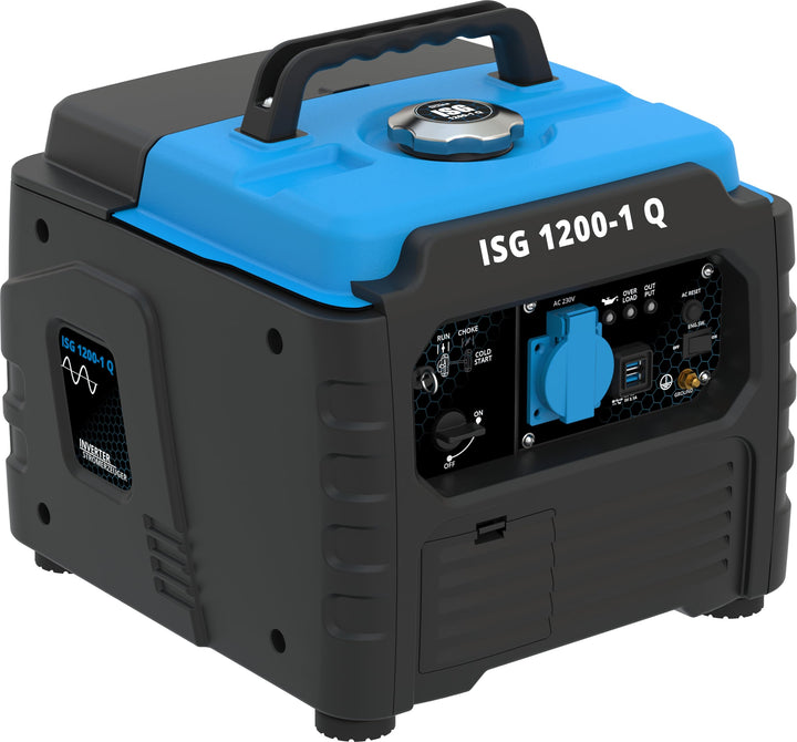 Güde Inverter Stromerzeuger ISG 1200-1 Q (4-Takt Motor, Benzin, 1,3/1,76 (kW/PS), 1x 230V, 2x USB, m