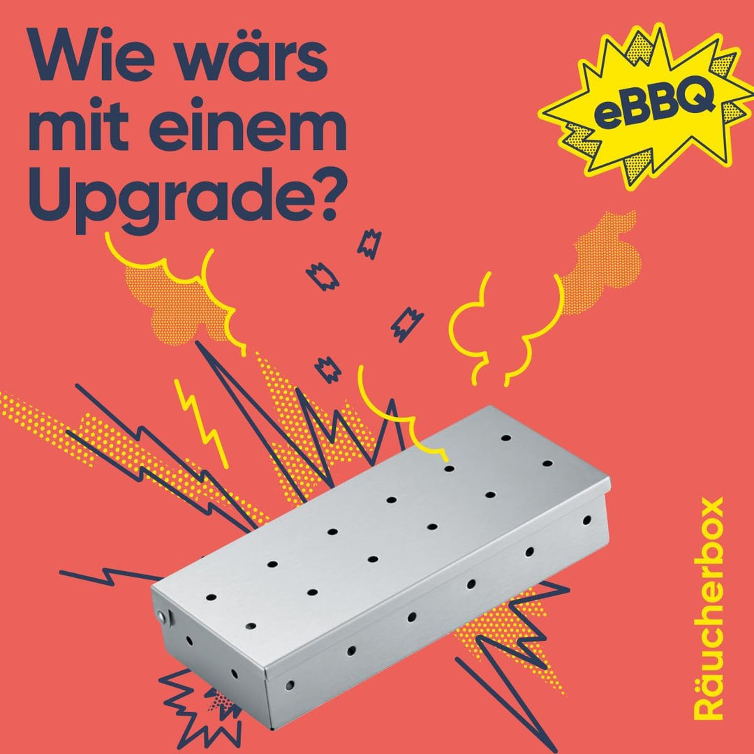 SEVERIN SEVO Smoke Box aus Edelstahl, zum Räuchern von Fleisch und Fisch, langlebige Räucherbox zum