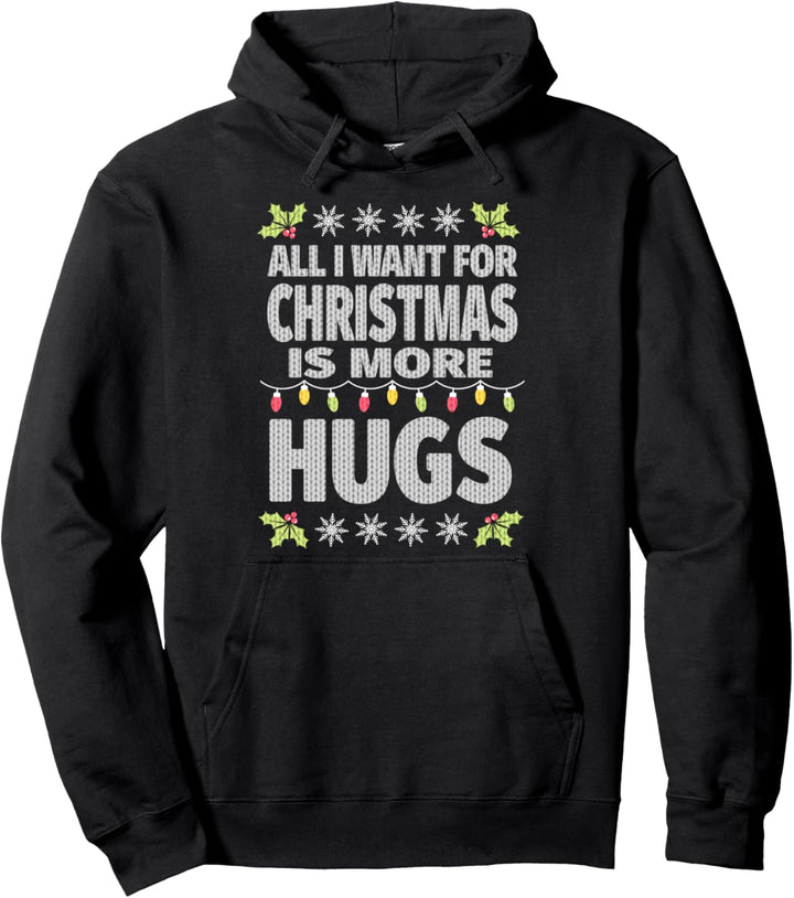 Jungen umarmen hässliche Weihnachten Pullover Hoodie