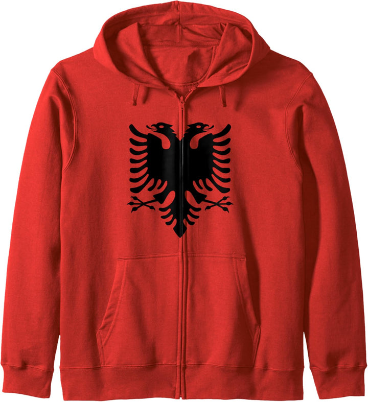 Albanien Flagge Albanien Balkanische Flagge Albanien Flagge Albanien Kapuzenjacke