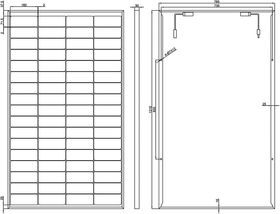 enjoy solar® Bifaziales PERC Monokristallines Solarmodul, 182mm Solarzellen, ideal für Balkonanlage,