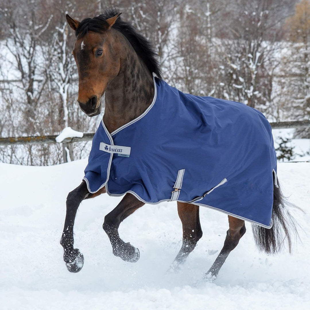 Bucas Freedom Turnout 165 Pferdedecke 300g, Navy/Silber