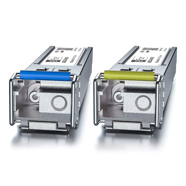 H!Fiber.com 1.25G SFP Bidi Transceiver, 1000Base-BIDI 1550nm/1310nm SMF, a Paar Single-Mode SFP Modu