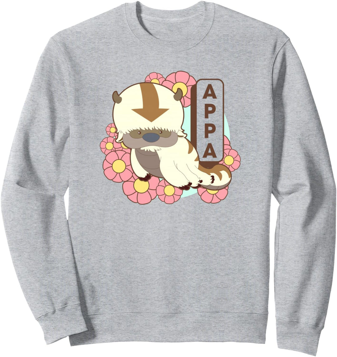 Avatar: The Last Airbender Appa Floral Poster Sweatshirt