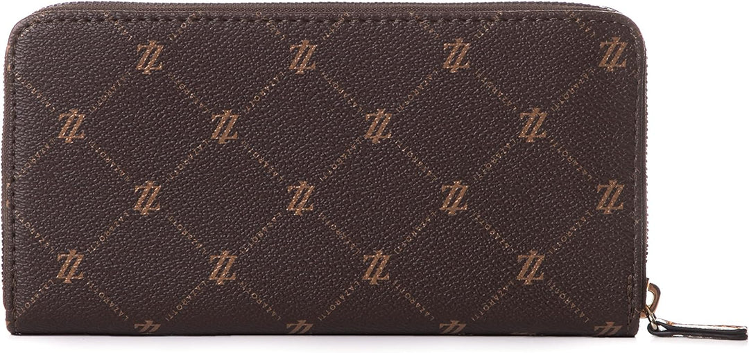 Lazarotti Palermo Geldbörse Damen | Geldbeutel mit Reissverschluss | grosses Portemonnaie 19,5 cm Br