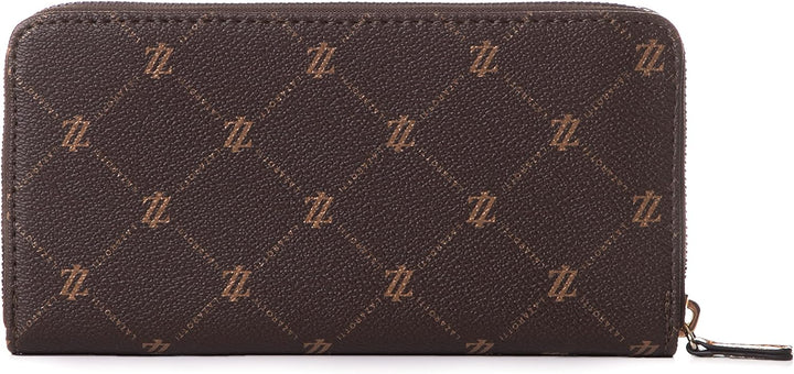 Lazarotti Palermo Geldbörse Damen | Geldbeutel mit Reissverschluss | grosses Portemonnaie 19,5 cm Br