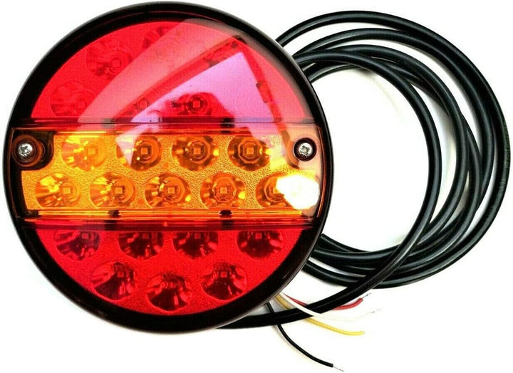 Ml LED Rückleuchte mit Bremsleuchte Positionsleuchte Blinker ⌀145,5 12V 24V rund