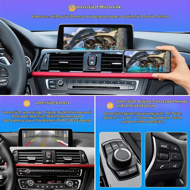 Road Top Wireless Carplay Retrofit Kit Decoder für BMW NBT System 3 4 5 6 7 Series X1 X3 X4 X5 X6 20