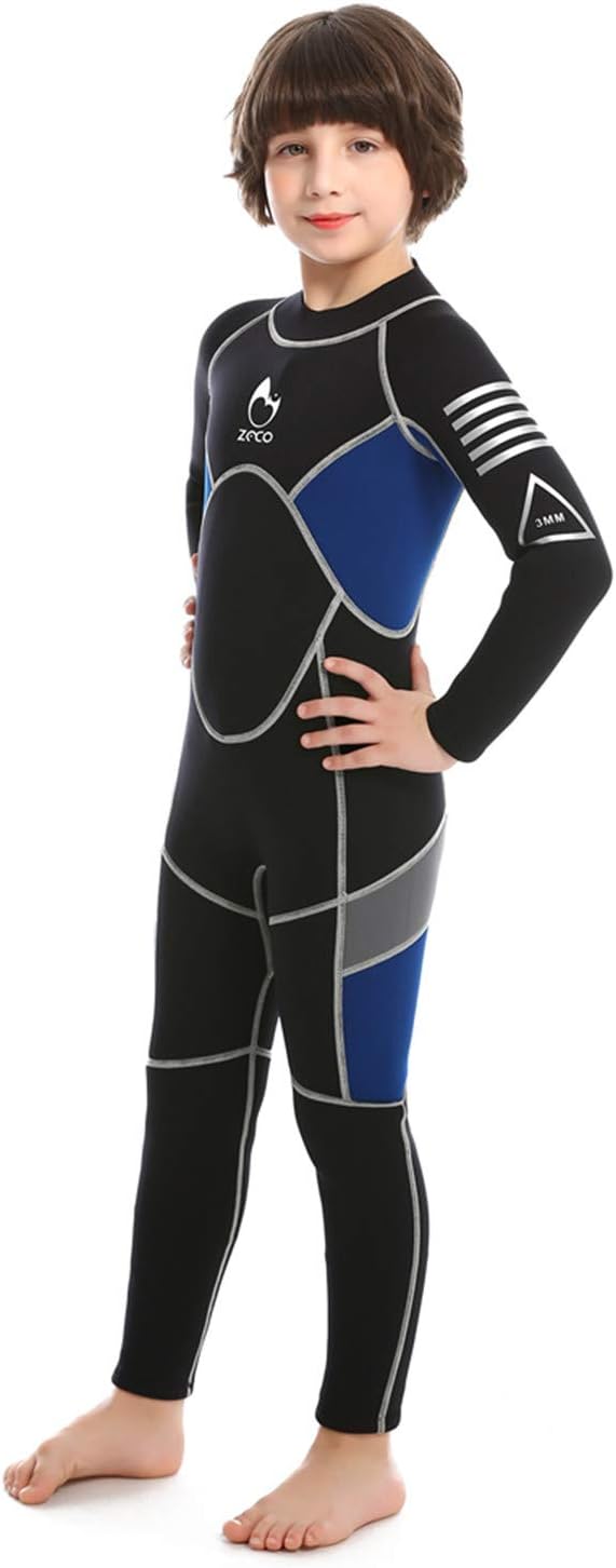 ZCCO Kids Neoprenanzug, 2,5 mm Neopren-Thermo-Badeanzug, Jugend-Badeanzug für Jungen und Mädchen Wär