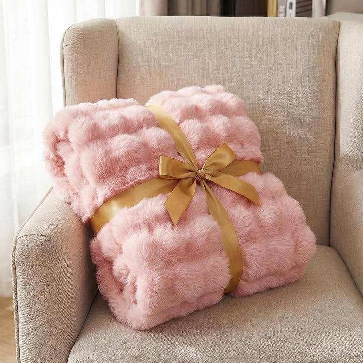 Kuscheldecke Kaninchen Plüsch Decke Super Soft Wohndecke Dick 1000 G/M² Flanell Decke Couchdecke War