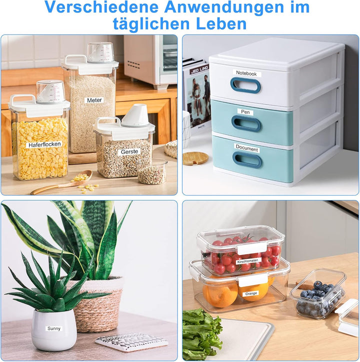 UniPlus Kompatibel Dymo Etikettenband für Dymo Letratag 91221 91201 S0721660 12mm x 4m Kunststoff Sc
