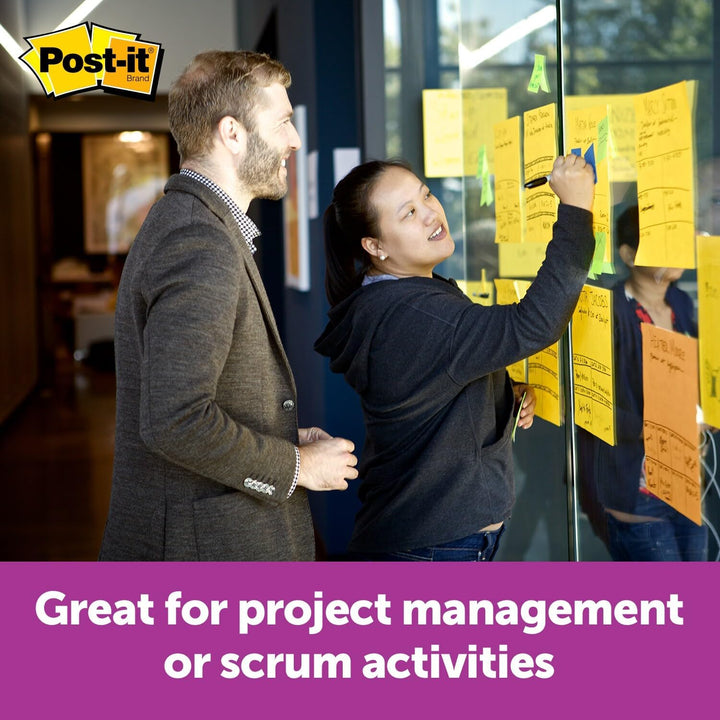 Post-it Super Sticky Big Notes, 11 In x 11 in, Sticky Notes, 30 Sheets Per Pad, 1 Pad (BN11O), Neon