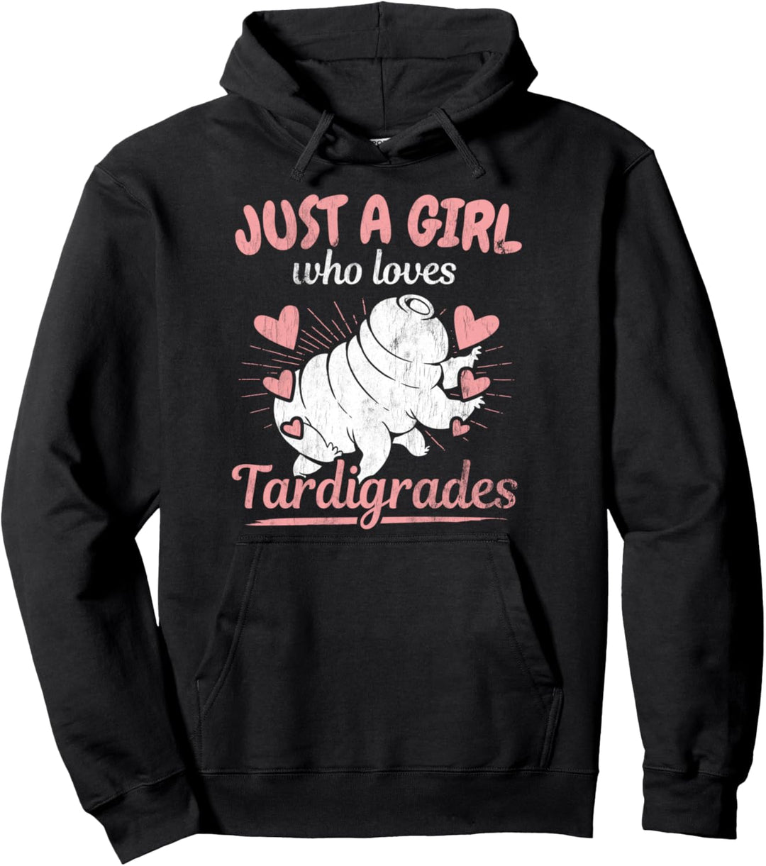 Girl loves Tardigrades Mikrobiologie Wasserbär Bärtierchen Pullover Hoodie
