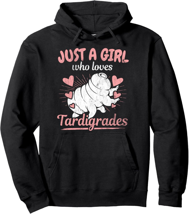 Girl loves Tardigrades Mikrobiologie Wasserbär Bärtierchen Pullover Hoodie