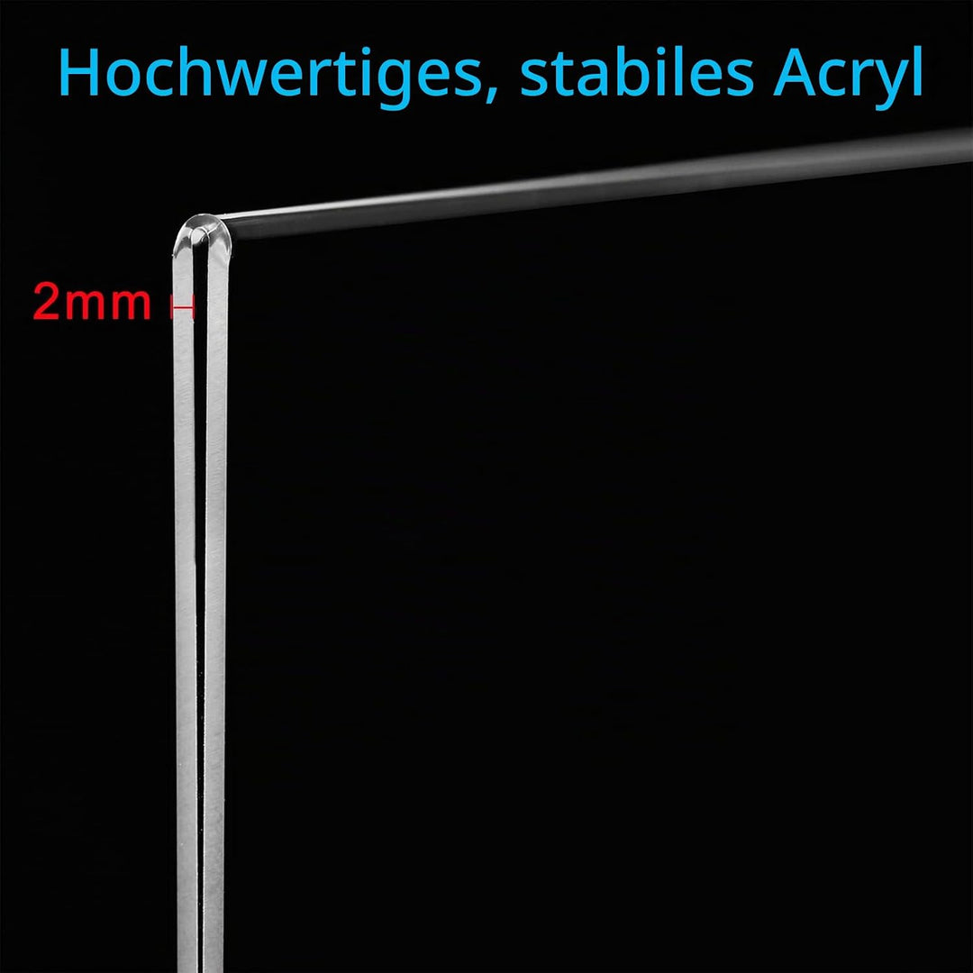 Srvnpioy A4 Ständer Tischaufsteller Aufsteller (10 Stück) A4-Menühalter aus Holz, A4 T-Ständer Werbe